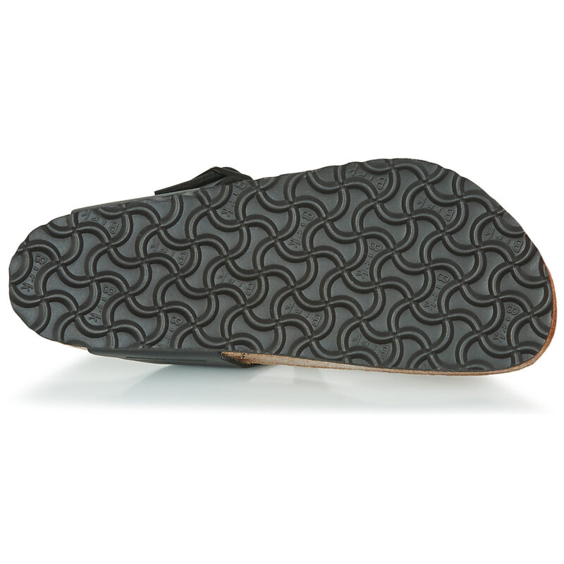 BIRKENSTOCK Gizeh Birko-flor / Schwarz / Normale schwarze Flip-Flops f&uuml;r Herren - Gr&ouml;&szlig;e 7
