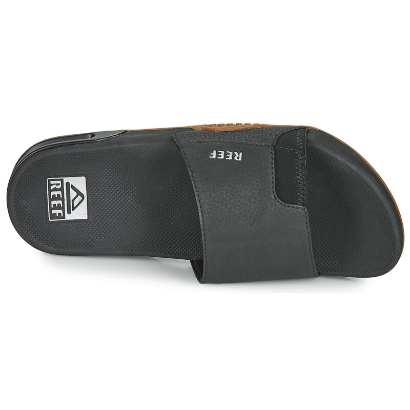 Tongs Reef FANNING SLIDE noires pour homme - Taille 6