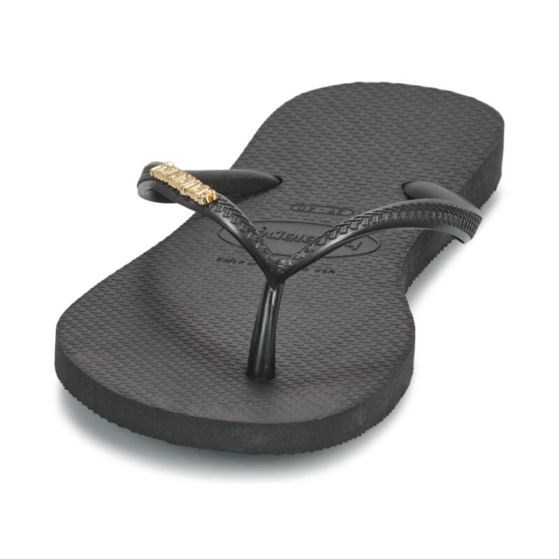 Havaianas  SLIM LOGO METALLIC  Nero -  Infradito Donna - 3