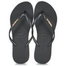Havaianas  SLIM LOGO METALLIC  Nero -  Infradito Donna - 6