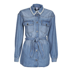 Giacca in jeans  Liu Jo  GIACCA CAMICIA  Blu -   Giacche in jeans Donna
