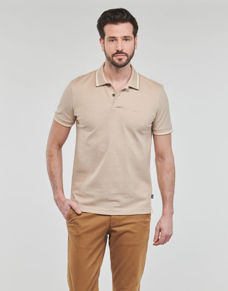 Polo BOSS Parlay 183 Beige Polo Homme - 2