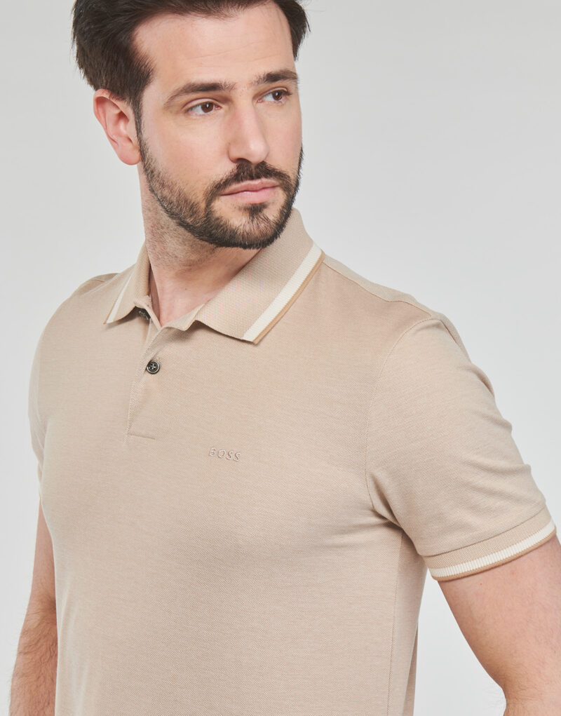 Polo BOSS Parlay 183 Beige Polo Homme - 5