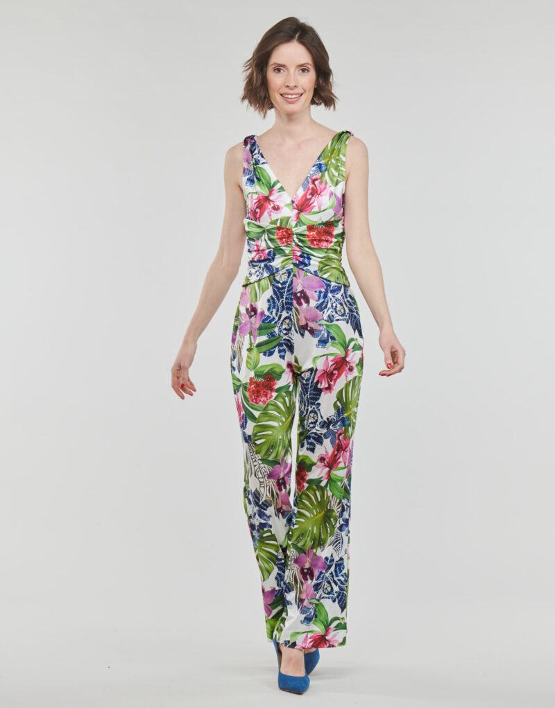 Tute / Jumpsuit Guess SS COWL POPLIA OVERALL Multicolore Tute / Jumpsuit Donna - 2