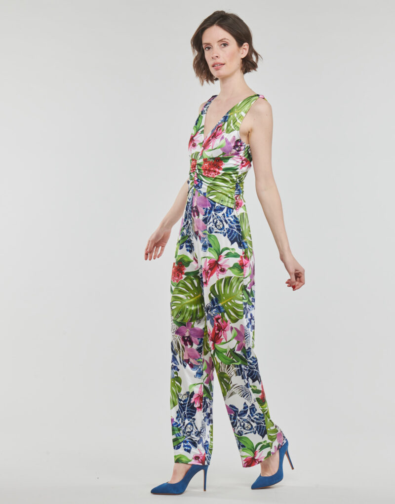 Tute / Jumpsuit Guess SS COWL POPLIA OVERALL Multicolore Tute / Jumpsuit Donna - 3