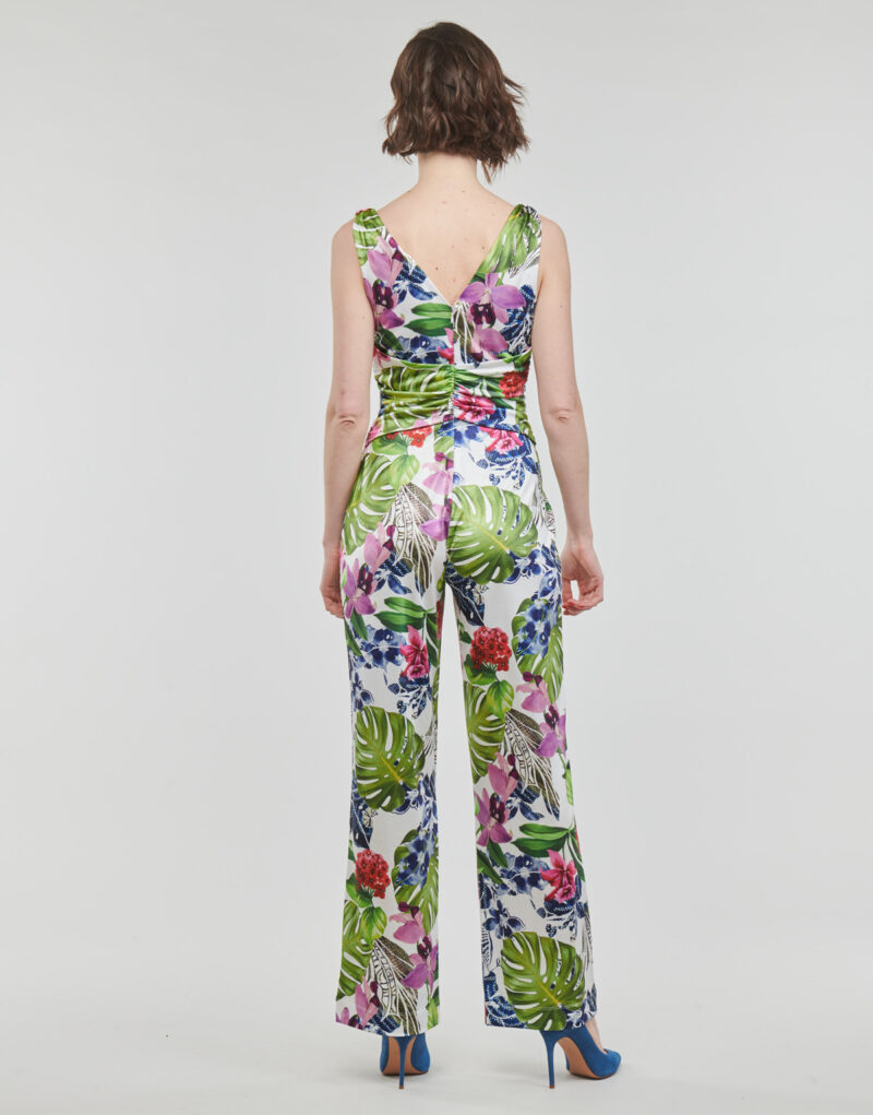 Tute / Jumpsuit Guess SS COWL POPLIA OVERALL Multicolore Tute / Jumpsuit Donna - 4