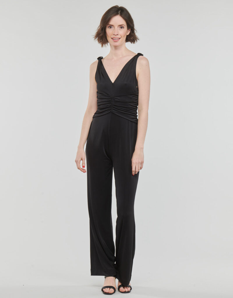 Trainingsanz&uuml;ge / Overalls Guess SS COWL POPLIA OVERALL Nero Tute / Jumpsuit Donna - 2