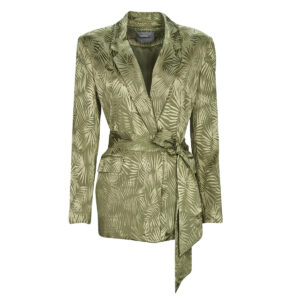 Giacca  Guess  HOLLY BELTED BLAZER  Kaki -  Giacche Donna