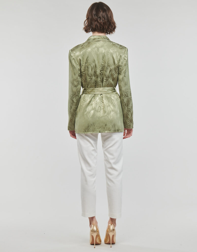 Jacke Guess HOLLY G&uuml;rtelblazer, Khaki, Damenjacken - 4