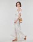Kleiden Guess ZENA LONG DRESS Bianco Abiti Lunghi Donna - 3