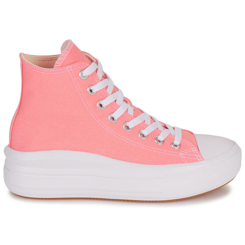 Converse CHUCK TAYLOR ALL STAR MOVE PLATFORM SEASONAL COLOR-LAWN FLAMINGO Rosa Sneakers alte Donna - 2