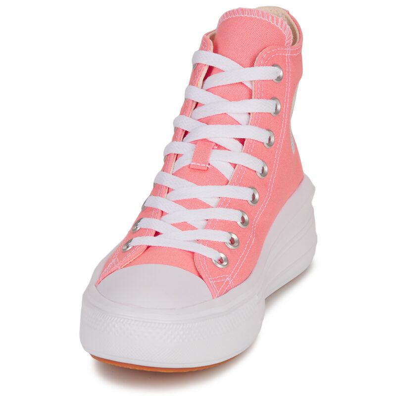 Converse CHUCK TAYLOR ALL STAR MOVE PLATFORM SEASONAL COLOR-LAWN FLAMINGO Rosa Sneakers alte Donna - 3