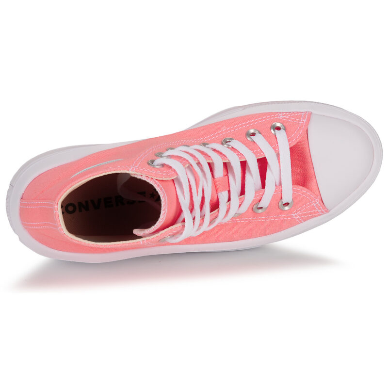 Converse CHUCK TAYLOR ALL STAR MOVE PLATFORM SEASONAL COLOR-LAWN FLAMINGO Rosa Sneakers alte Donna - 6