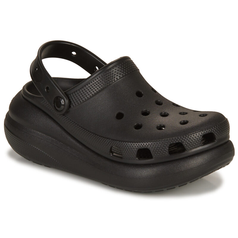 Crocs Classic Crush Clog Noir Sabots Femme - 1