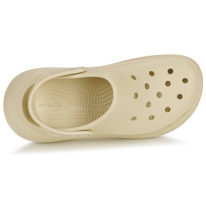 Crocs Classic Crush Clog Beige Women's Clogs - 6