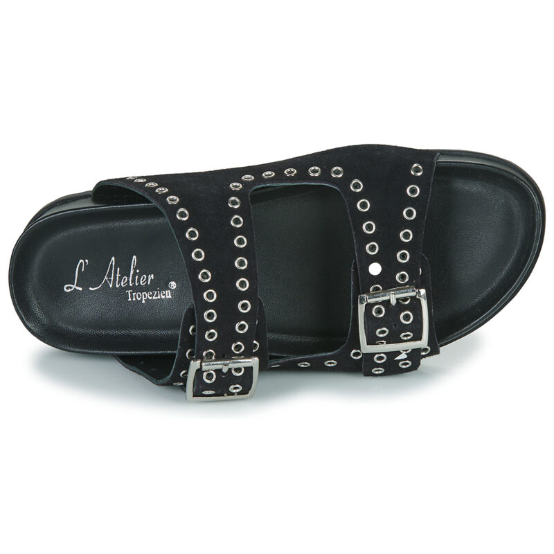 L'Atelier Trop&eacute;zien CHV100-BLACK Nero Ciabatta Donna - 6
