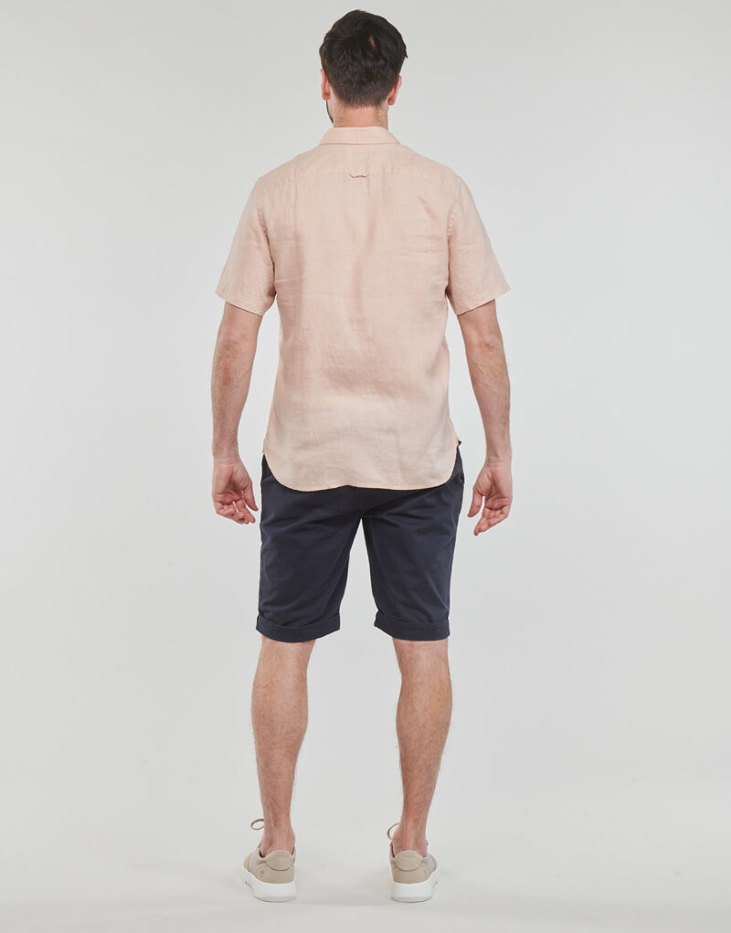 Kurzarmhemd Timberland SS Mill River Linen Shirt Slim Rosa Kurzarmhemden Herren - 4