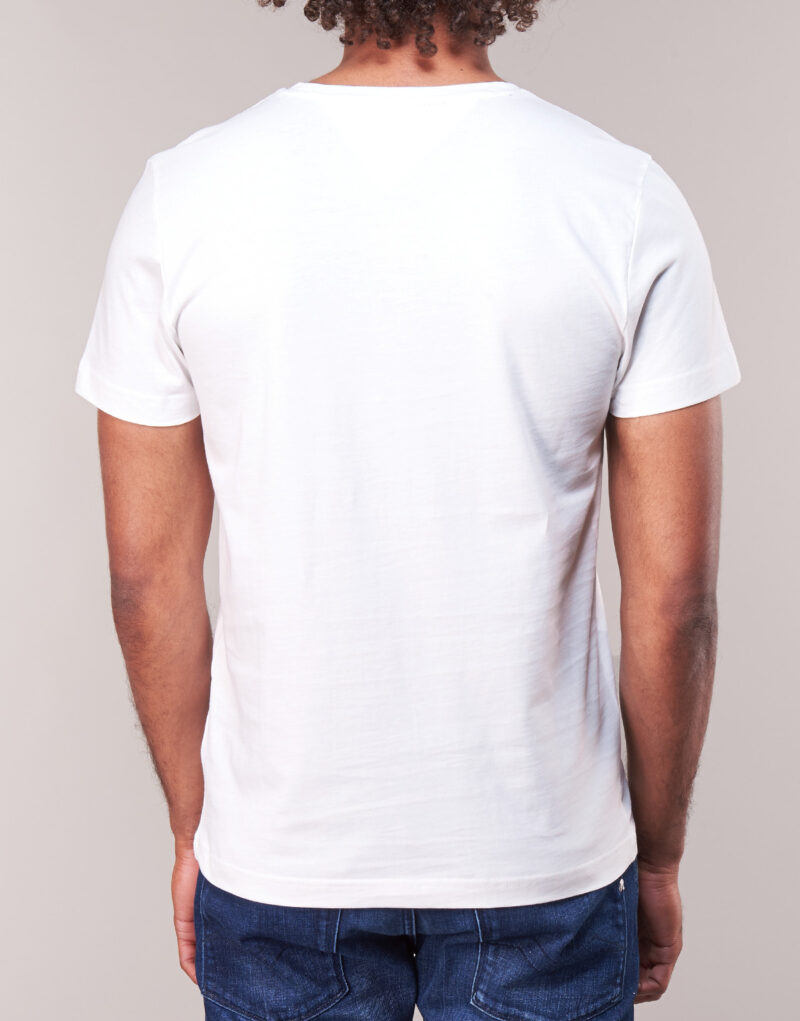 T-shirt Tommy Hilfiger TOMMY FLAG HILFIGER TEE Bianco T-shirt maniche corte Uomo - 5