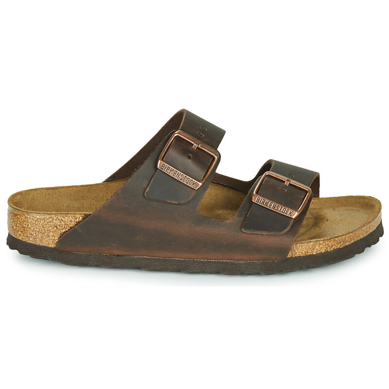 BIRKENSTOCK Arizona Soft Footbed Oiled / Pelle / Havana / Stretto Marrone Ciabatta Uomo - 2