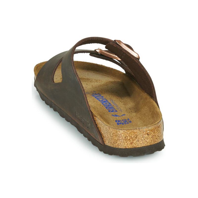BIRKENSTOCK Arizona Soft Footbed Oiled / Pelle / Havana / Stretto Marrone Ciabatta Uomo - 5