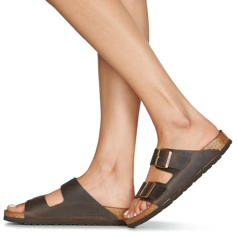 BIRKENSTOCK Arizona Soft Footbed Oiled / Pelle / Havana / Stretto Marrone Ciabatta Uomo - 8
