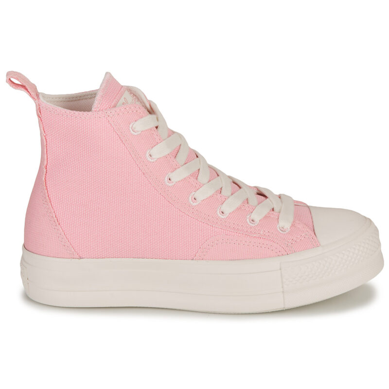 Converse CHUCK TAYLOR ALL STAR LIFT-SUNRISE PINK/SUNRISE PINK/VINTAGE WHI Rosa Sneakers alte Donna - 2