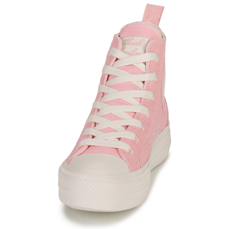 Converse CHUCK TAYLOR ALL STAR LIFT-SUNRISE PINK/SUNRISE PINK/VINTAGE WHI Rosa Sneakers alte Donna - 3