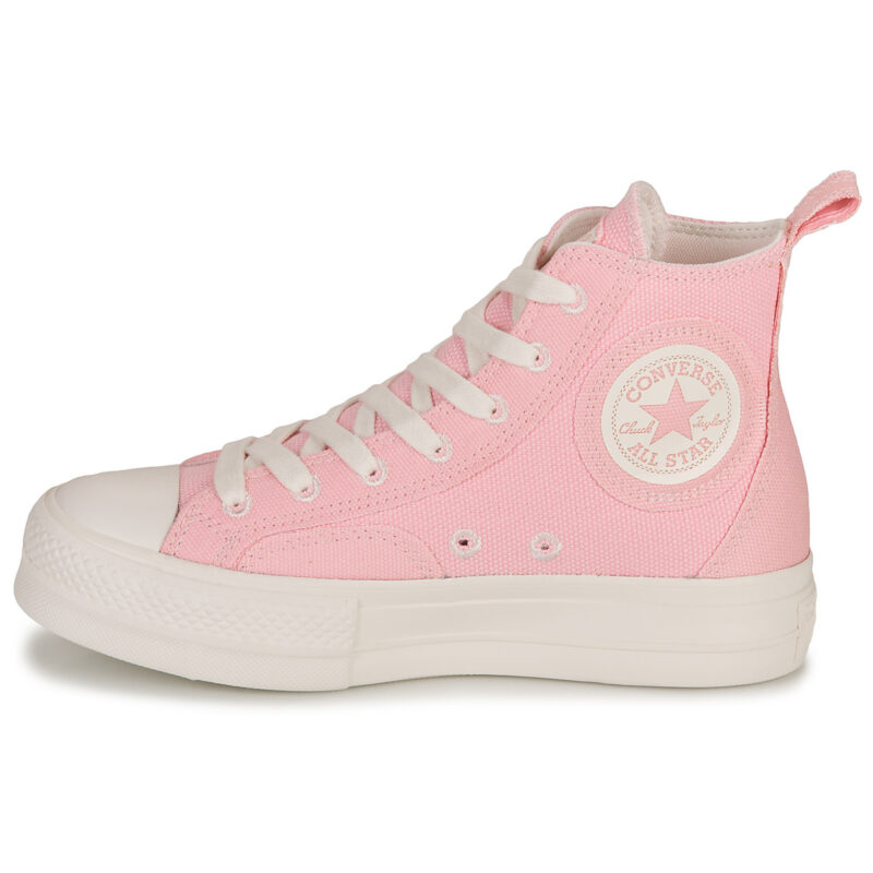 Converse CHUCK TAYLOR ALL STAR LIFT-SUNRISE PINK/SUNRISE PINK/VINTAGE WHI Rosa Sneakers alte Donna - 4