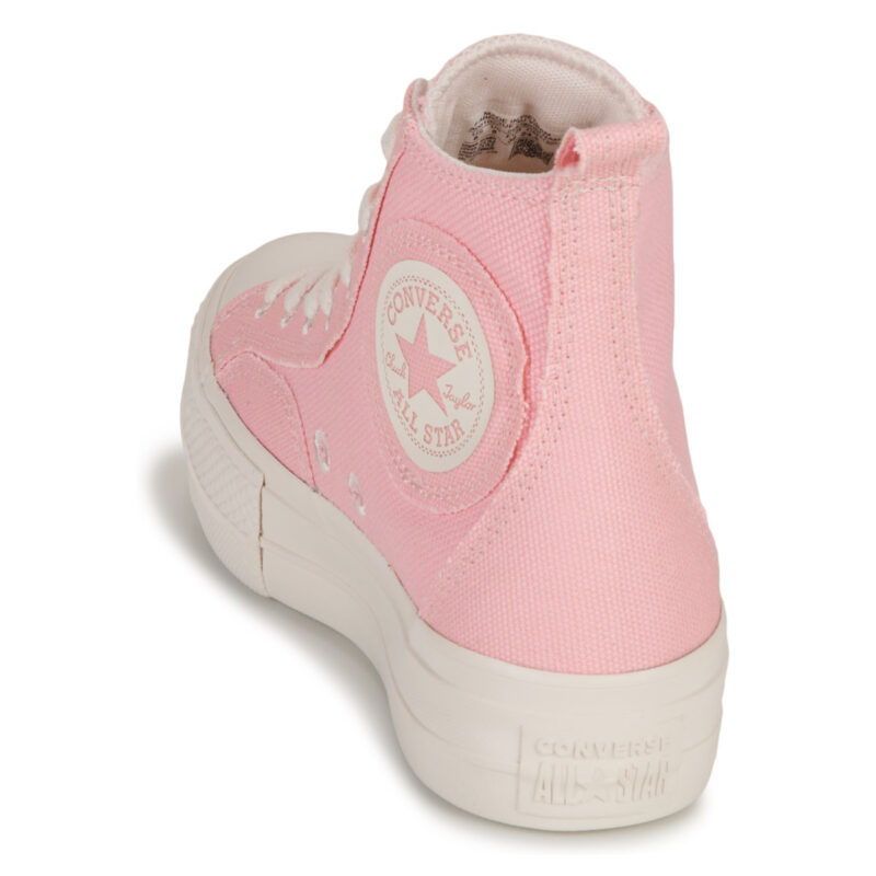 Converse CHUCK TAYLOR ALL STAR LIFT-SUNRISE PINK/SUNRISE PINK/VINTAGE WHI Rosa Sneakers alte Donna - 5