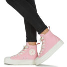 Converse CHUCK TAYLOR ALL STAR LIFT-SUNRISE PINK/SUNRISE PINK/VINTAGE WHI Rosa Sneakers alte Donna - 8
