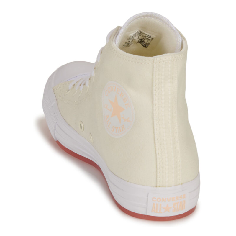 Converse CHUCK TAYLOR ALL STAR MARBLED-EGRET/CHEEKY CORAL/LAWN FLAMINGO Bianco Sneakers alte Donna - 5