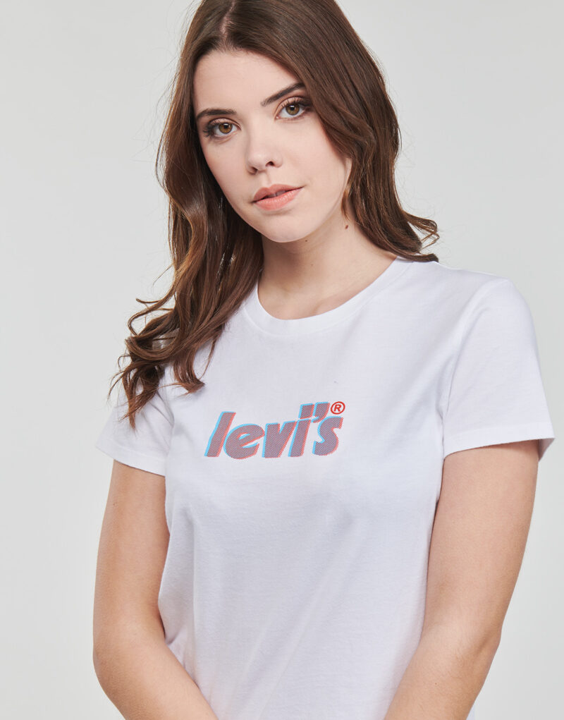 T-shirt Levis THE PERFECT TEE White Short Sleeve T-Shirt Women - 5