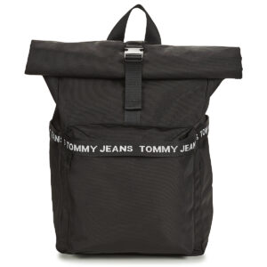 Donna Tommy Jeans TJM ESSENTIAL ROLLTOP BP Nero Zaino Donna