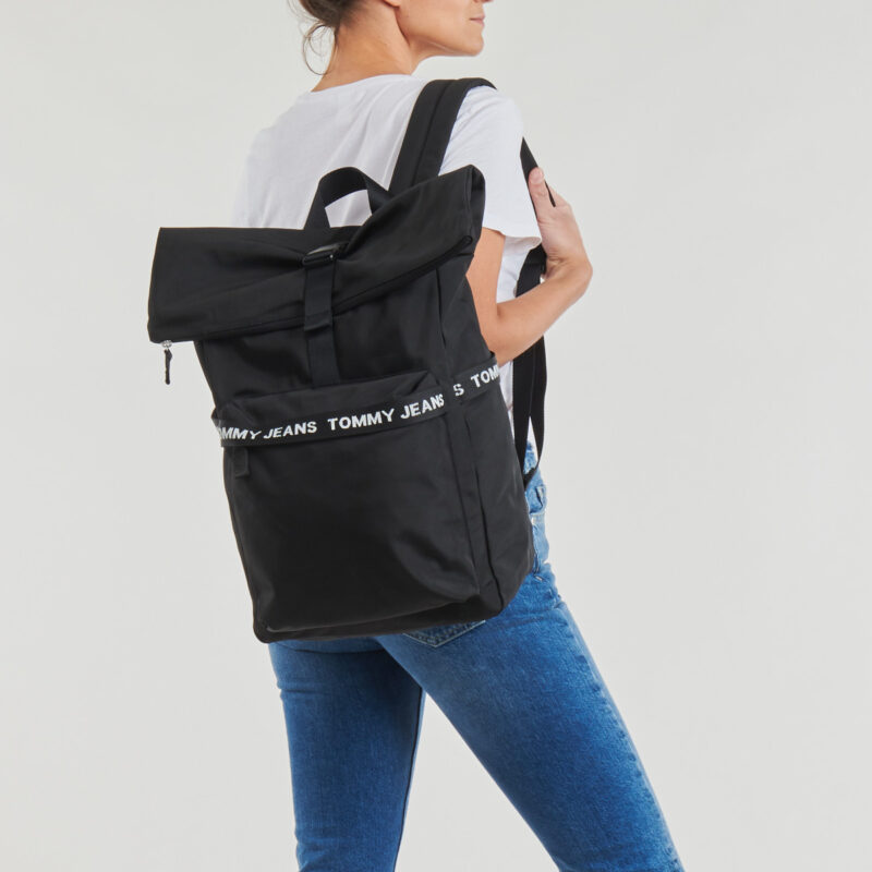 Tommy Jeans Damen-Rucksack TJM ESSENTIAL ROLLTOP BP, schwarz &ndash; Gr&ouml;&szlig;e 6