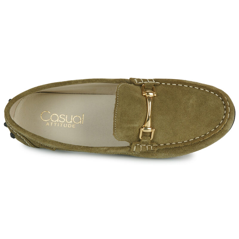 Casual Attitude NEW004 Khaki Damen-Mokassins - Gr&ouml;&szlig;e 6