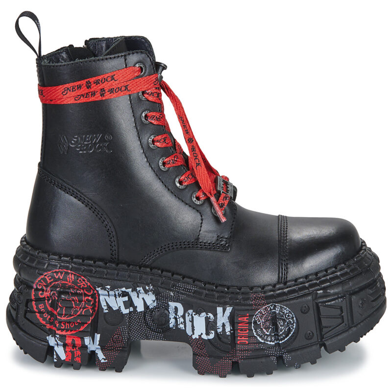 Bottines noires pour femme New Rock M-WALL126CCT-C1 - Pointure 2