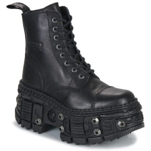 New Rock  MEVAL  Nero -  Stivaletti Uomo