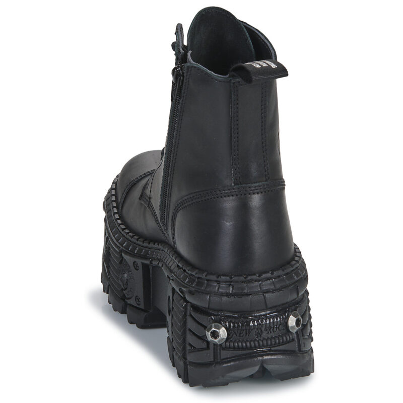New Rock  MEVAL  Nero -  Stivaletti Uomo - 5