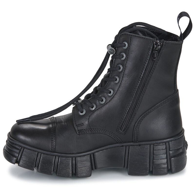 New Rock  M-WALL083CCT-S7  Nero -  Stivaletti Uomo - 4