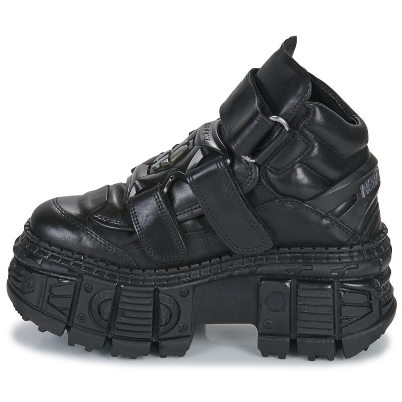 New Rock LEMONE Nero Derby Uomo - 4