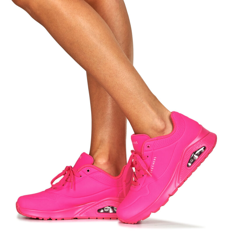 Skechers UNO Pink Low Sneakers Women - 8