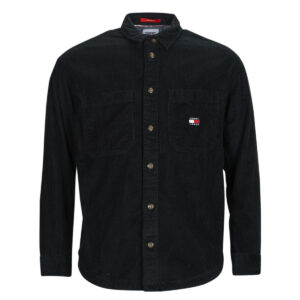 Camicia a maniche lunghe  Tommy Jeans  TJM CASUAL CORDUROY OVERSHIRT  Nero -  Camicie a maniche lunghe Uomo