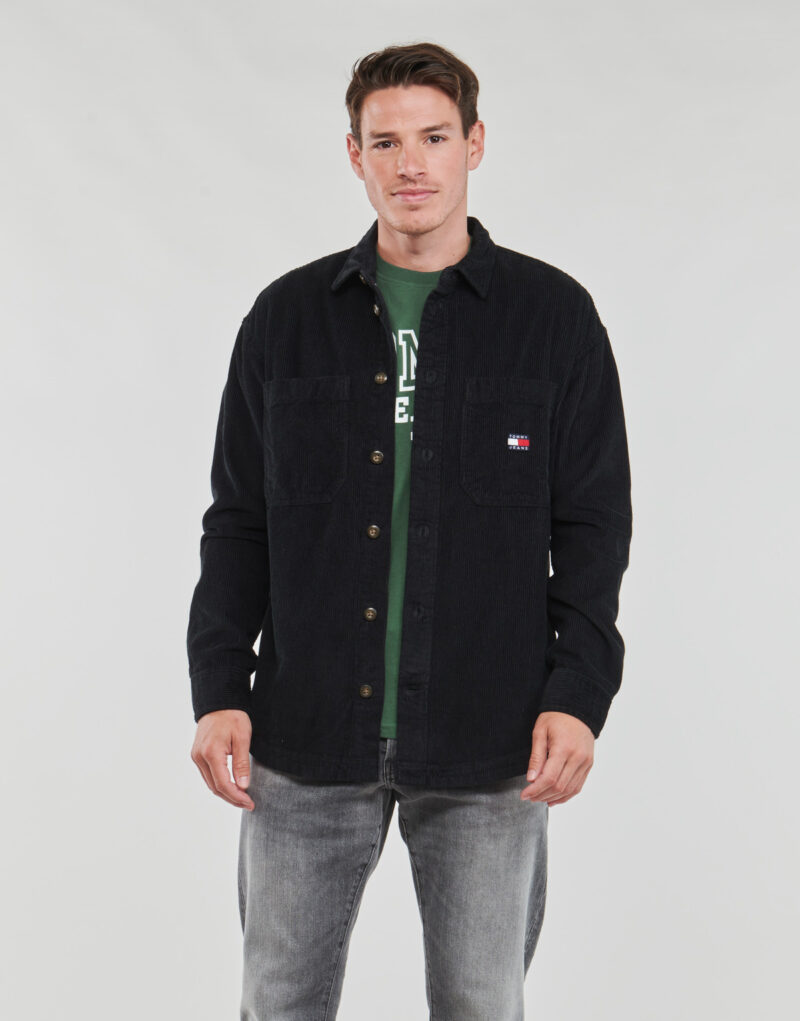 Camicia a maniche lunghe Tommy Jeans TJM CASUAL CORDUROY OVERSHIRT Nero Camicie a maniche lunghe Uomo - 2