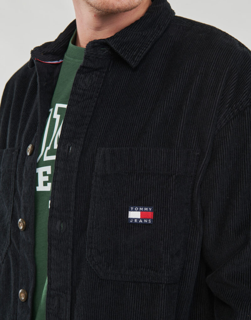 Camicia a maniche lunghe Tommy Jeans TJM CASUAL CORDUROY OVERSHIRT Nero Camicie a maniche lunghe Uomo - 5
