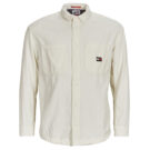 Camicia a maniche lunghe Tommy Jeans TJM CASUAL CORDUROY OVERSHIRT Bianco Camicie a maniche lunghe Uomo - 1