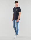 T-shirt Tommy Jeans TJM REG CURVED LETTERMAN TEE Marine T-shirt maniche corte Uomo - 3