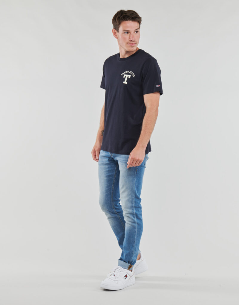 T-shirt Tommy Jeans TJM REG CURVED LETTERMAN TEE Marine T-shirt maniche corte Uomo - 3