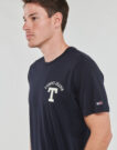 T-shirt Tommy Jeans TJM REG CURVED LETTERMAN TEE Marine T-shirt maniche corte Uomo - 5