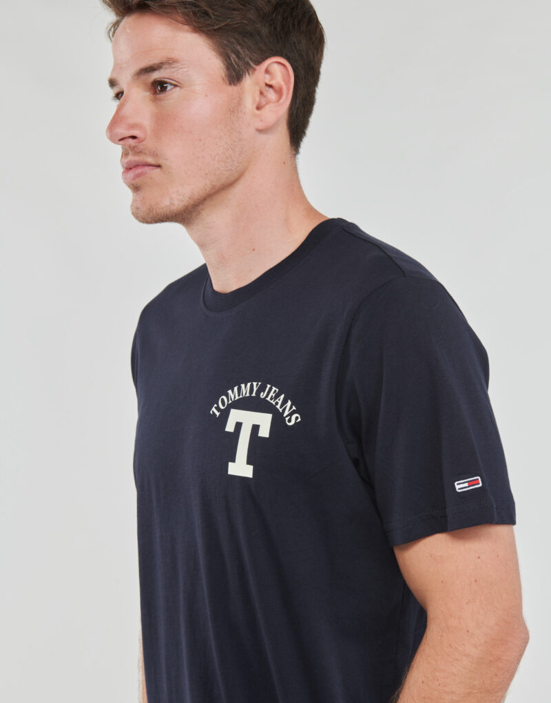 T-shirt Tommy Jeans TJM REG CURVED LETTERMAN TEE Marine T-shirt maniche corte Uomo - 5
