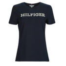 T-Shirt Tommy Hilfiger REG MONOTYPE EMB C-NK SS Marine T-Shirt kurze &Auml;rmel Damen - 1